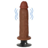 JOCK 7" VIBRATING DILDO NO BALLS LATTE